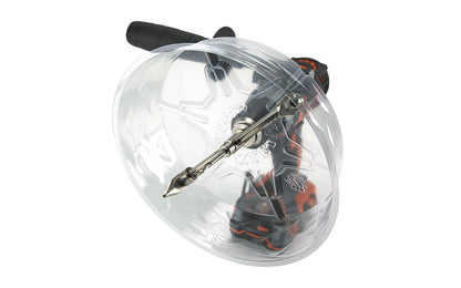 Adjustable Hole saw from Klein Tools quickly & smoothly cuts clean holes in drywall & ceiling tiles. Applications include can lights, speaker holes & sprinkler systems. Blades adjust to cut holes from 2" (51 mm) to 7" (178 mm) in diameter. Fits most 3/8" & 1/2" drill chucks. Klein Tools Adjustable Hole Saw Model 53731.