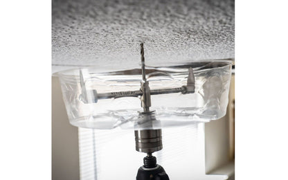 Adjustable Hole saw from Klein Tools quickly & smoothly cuts clean holes in drywall & ceiling tiles. Applications include can lights, speaker holes & sprinkler systems. Blades adjust to cut holes from 2" (51 mm) to 7" (178 mm) in diameter. Fits most 3/8" & 1/2" drill chucks. Klein Tools Adjustable Hole Saw Model 53731.