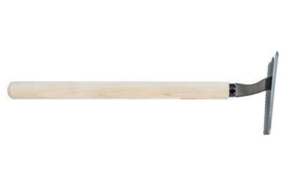Japanese Asano 6-in-1 Weeder Hoe for various purposes such as grass cutting, soil leveling, soil loosening, grass collecting, cultivating, digging holes, & soil raising