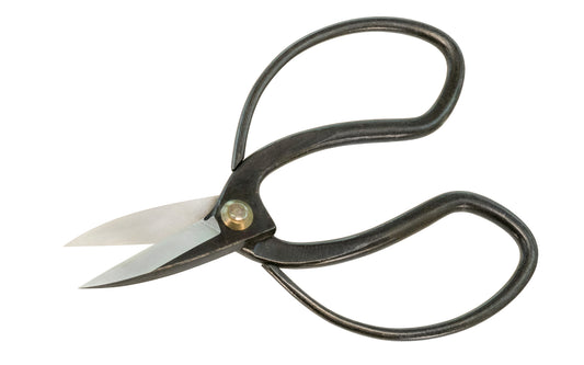 These Japanese Satsuki Hasami Shears are high quality snips for Bonsai, bud cutting, floral thinning, & other multi-purpose outdoor garden work. Made of high carbon steel, the cutting edges are sharp & cut nicely. Large handles for a good grip. Works excellent for thinning & defoliating Bonsai. Made in Japan.