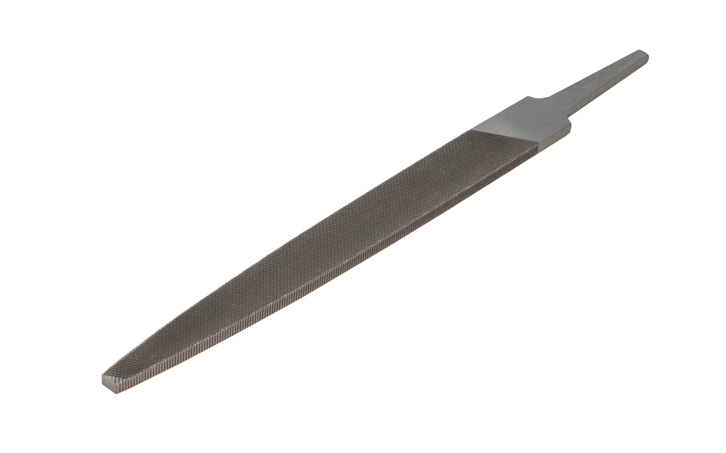 Bahco 6" Flat Taper Edge Bastard Cut File. Surfaces double cut, edge single cut. Taper shape enables to reach more easily into angles & corners. Great for filing flat surfaces, sharp corners & shoulders as well as for deburring.   Made in Portugal. 1-110-6-1-0. 7311518313722