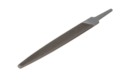 Bahco 6" Flat Taper Edge Bastard Cut File. Surfaces double cut, edge single cut. Taper shape enables to reach more easily into angles & corners. Great for filing flat surfaces, sharp corners & shoulders as well as for deburring.   Made in Portugal. 1-110-6-1-0. 7311518313722