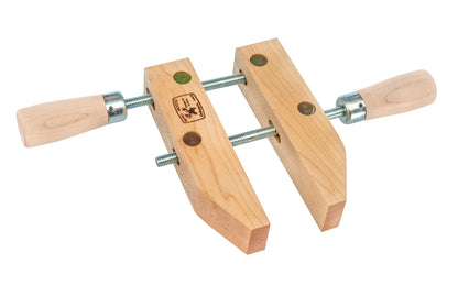 3" Opening Capacity - 6" Jaw Length - Fine quality hard maple jaws apply even pressure to a broad area. Bench clamp for gluing & assembly work. Spindles & swivel nuts are made of cold drawn carbon steel. Threads have double leads for rapid operation & close tolerances for extra wear. Made in USA. 099687000069