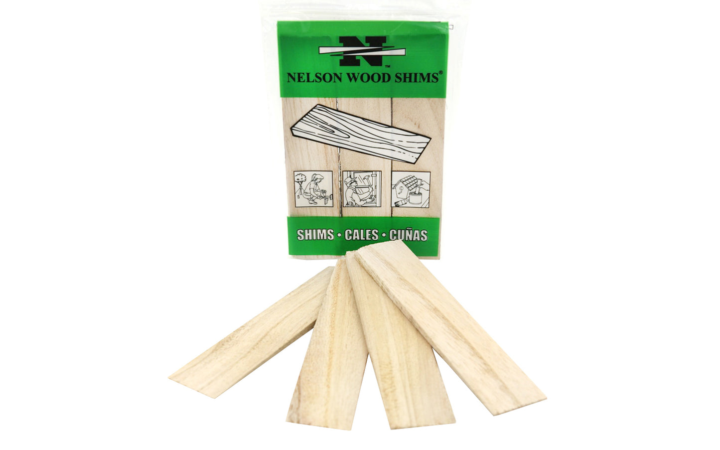 6" long Nelson Wood Shims are a favorite of the do-it-yourself type & contractors. Thin, feathered tips. 6" long x 1-3/8" pine wide shims in a Excellent for doors, windows, cabinets, countertops, leveling appliances, craft projects etc. 9 pack bundle. DIY Wooden Shim Bundle. 00808.  091996000808
