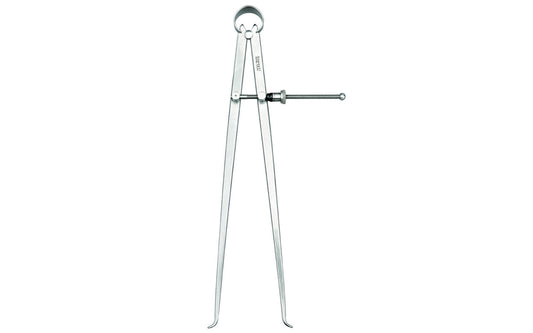 Starrett 73 Series 12" "Yankee" Spring-Type Inside Calipers with Flat Legs & Quick-Spring Nut are made from a high-grade steel & well-finished. The legs are made of flat stock & are very durable. Calipers feature a hardened fulcrum stud, strong & flexible bow string. Caliper size & capacity is 12". Made in USA.