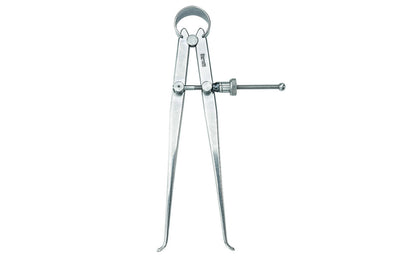 Starrett 73 Series 6" "Yankee" Spring-Type Inside Calipers with Flat Legs & Quick-Spring Nut are made from a high-grade steel & well-finished. The legs are made of flat stock & are very durable. Calipers feature a hardened fulcrum stud, strong & flexible bow string. Caliper size & capacity is 6". Made in USA.