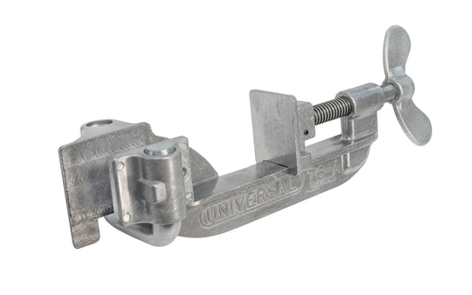 Model UC-76A. Right Angle Shelving Clamps are compact face shelving clamps made of injection molded aluminum alloy for strength while being lightweight at the same time. These right angle shelving clamps have the gripping jaw turned 90° to operate on a right angle joint. Dubuque "Miro Moose".  Model UC76A ~ Made in USA. 099687007600