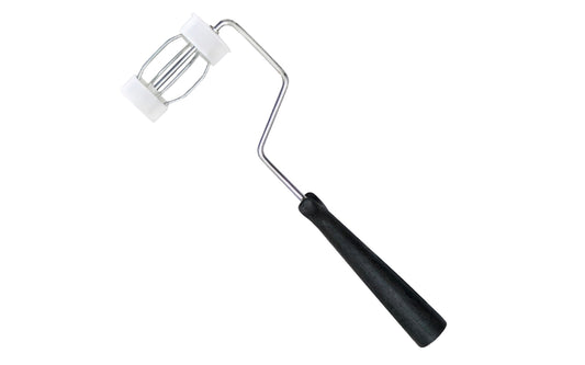 This 3" Metal Roller Frame handle fits standard 3" roller covers for painting or staining, etc. 4-wire cage frame with 1/4" metal wire shank. Tough plastic handle is threaded. 009326787367