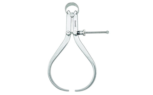 Starrett 79 Series "Yankee" Spring-Type Outside Calipers with Flat Legs & Quick-Spring Nut are made from a high-grade steel & well-finished. The legs are made of flat stock & are very durable. Calipers feature a hardened fulcrum stud, strong & flexible bow string, & centrally located leg adjustment to assure smooth action. Caliper size & capacity is 6"
