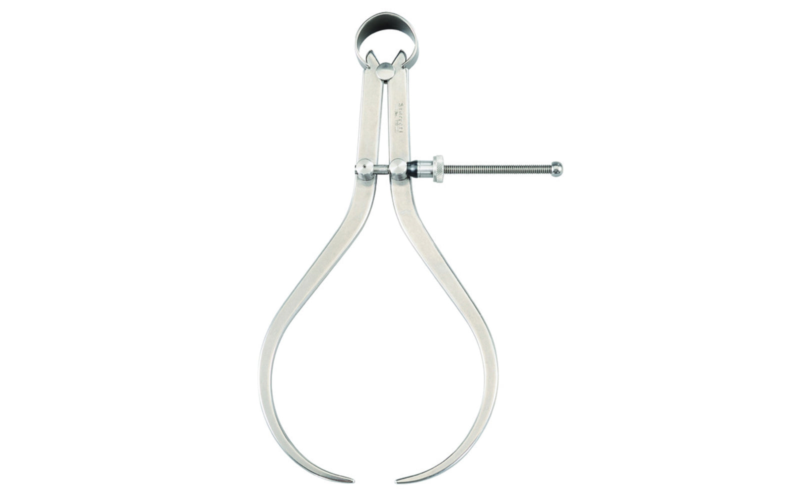 Starrett 79 Series "Yankee" Spring-Type Outside Calipers with Flat Legs & Quick-Spring Nut are made from a high-grade steel & well-finished. The legs are made of flat stock & are very durable. Divider size & capacity is 8". Model 79B-8. Made in USA.