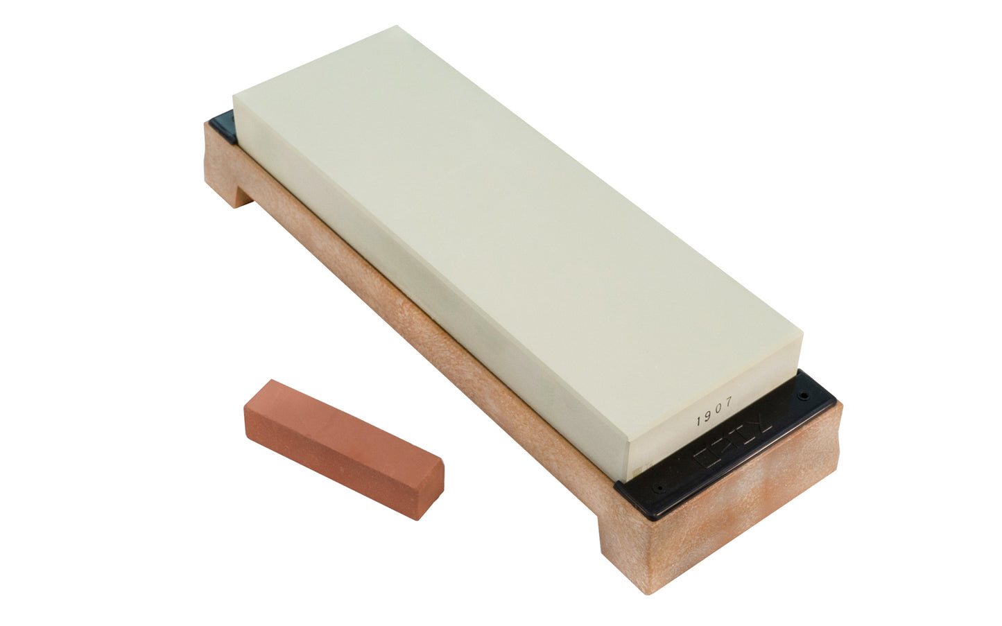 Japanese Suehiro Super Fine Finishing Waterstone 8000 Grit is for sharpening carving tools, knives, planes, & kitchen knives. Super Fine Finishing #8000 is popular with professionals. It hones long blades beautifully. Comes with a stand with rubber legs & Nagura stone for adjusting. Suehiro Model G-8. Made in Japan. 4966684010024
