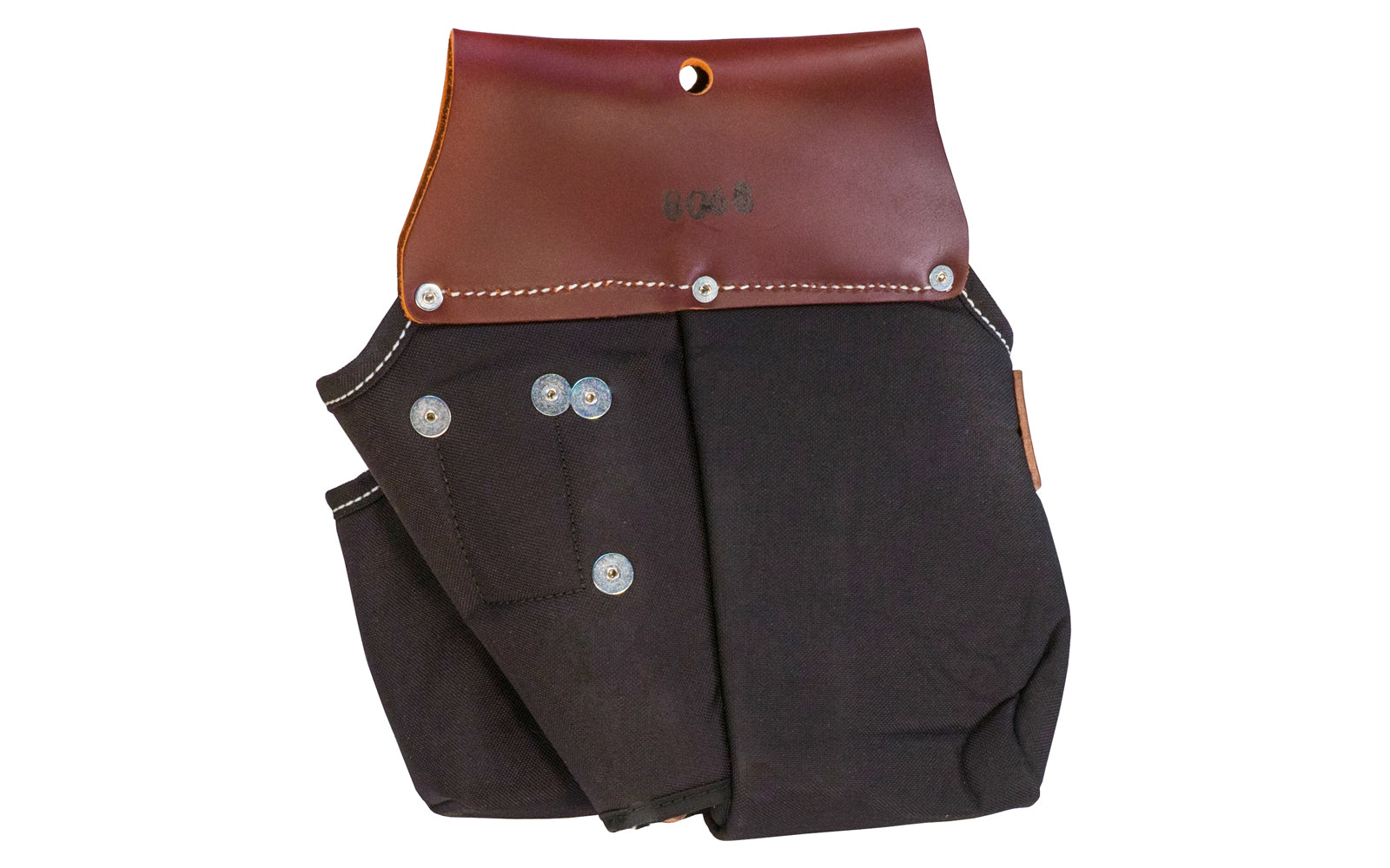 Occidental Leather Impact Screw Gun Drill Bag ~ Model 8068 - This bag by Occidental Leather has two compartments, one is a gun holster plus pouch suitable for tools & quick release clamps used in metal stud work. For the right side, holster is suitable for cordless drills or screw guns. Made of Nylon & genuine Leather