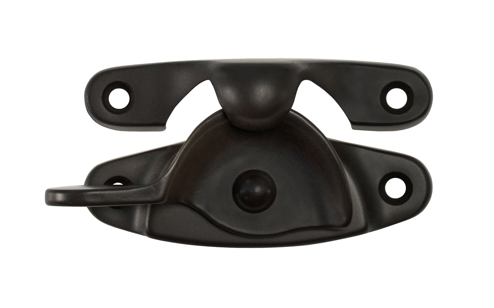 High quality & very popular classic solid brass crescent-style sash lock designed for hung or sash windows. Solid brass material with a durable pivot turn. 2-7/8" x 1" Large Size Lock. Oil Rubbed Bronze Finish.