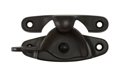 High quality & very popular classic solid brass crescent-style sash lock designed for hung or sash windows. Solid brass material with a durable pivot turn. 2-7/8" x 1" Large Size Lock. Oil Rubbed Bronze Finish.