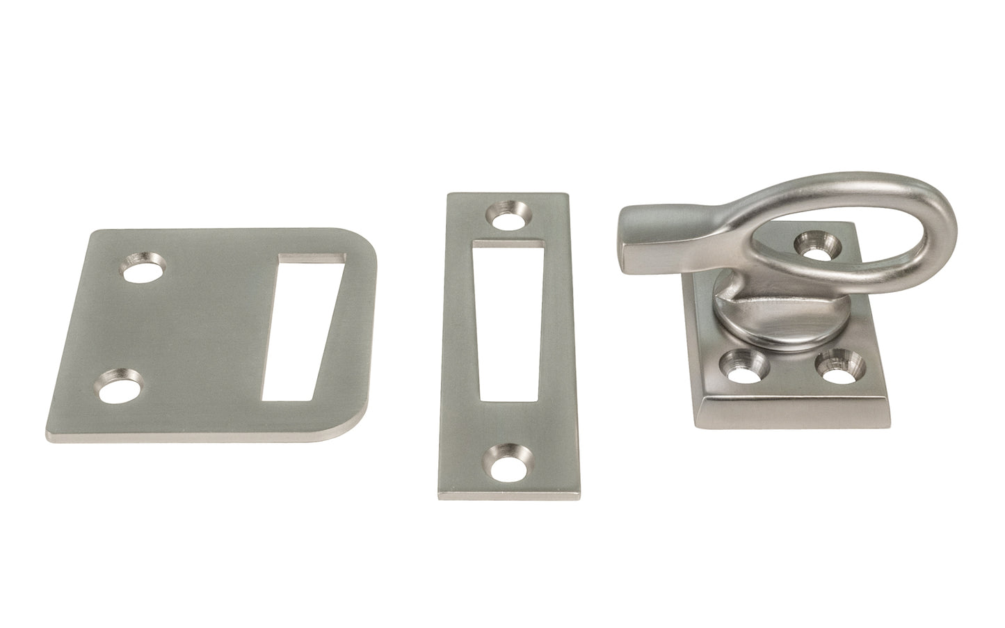 Vintage-style Hardware · Classic & traditional ring handle window casement latch made of quality solid brass. Latches & locks casement window frames. Durable strong pivot turn for sturdy operation. Brushed Nickel Finish