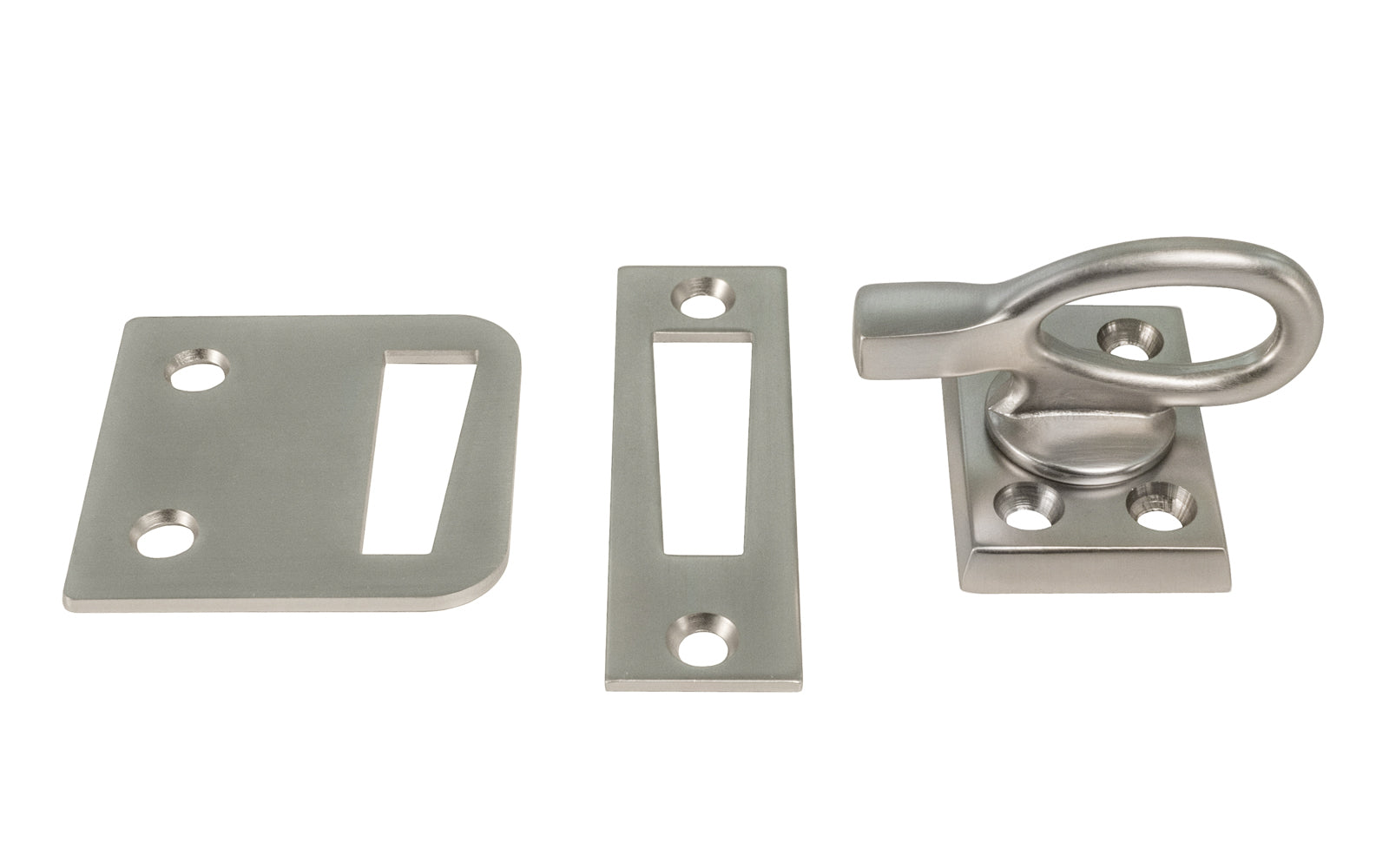 Vintage-style Hardware · Classic & traditional ring handle window casement latch made of quality solid brass. Latches & locks casement window frames. Durable strong pivot turn for sturdy operation. Brushed Nickel Finish