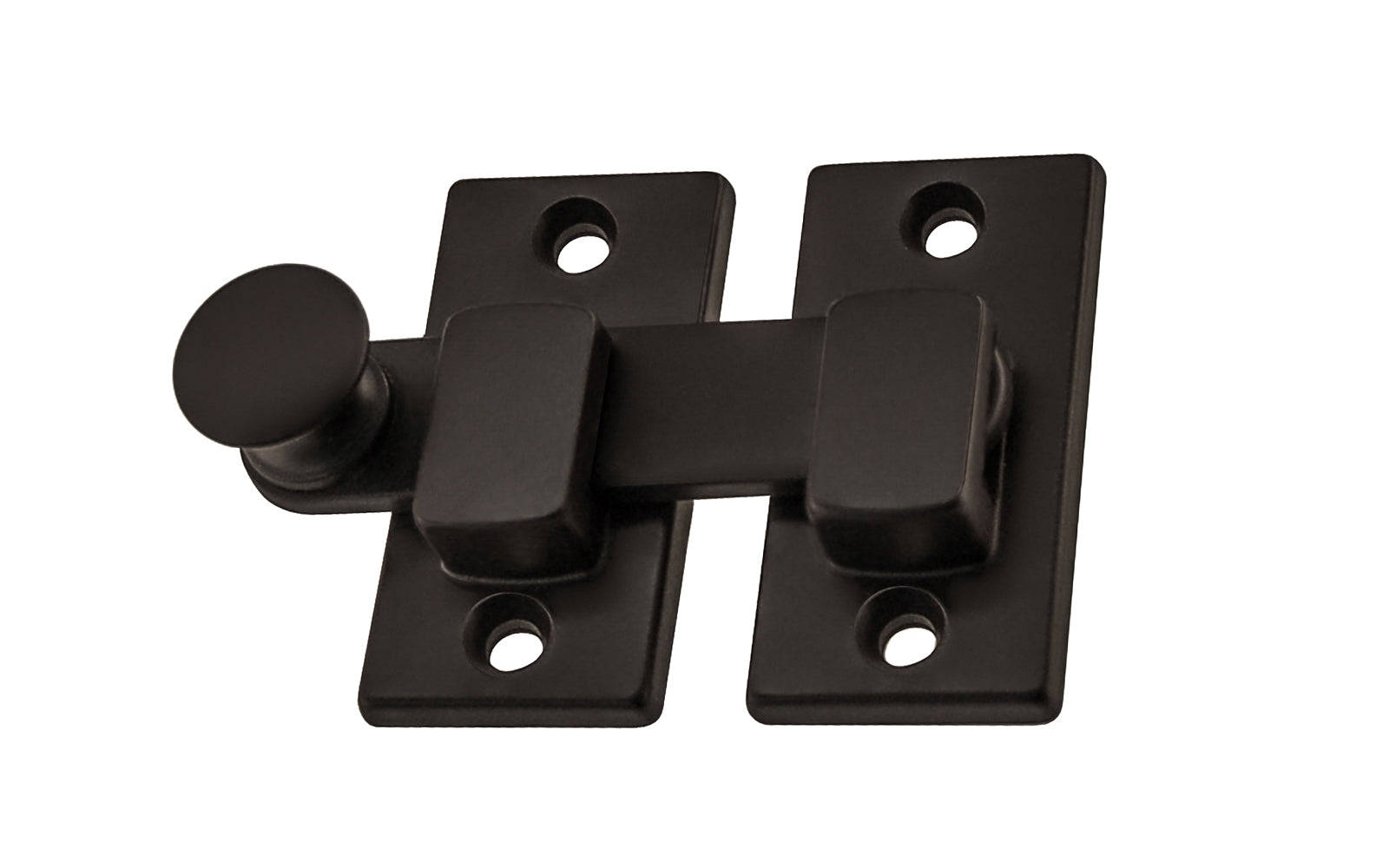 Vintage-style Hardware · Classic & traditional plain-style shutter bar made of solid brass material. Designed for interior window shutters, but it may be used on cabinet doors, bi-fold doors, pantry doors, windows, small doors. Oil Rubbed Bronze finish.