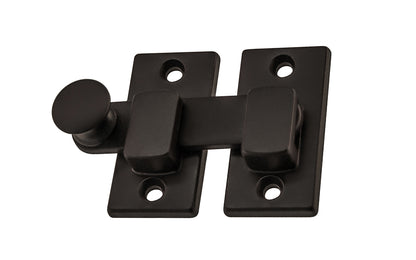 Vintage-style Hardware · Classic & traditional plain-style shutter bar made of solid brass material. Designed for interior window shutters, but it may be used on cabinet doors, bi-fold doors, pantry doors, windows, small doors. Oil Rubbed Bronze finish.