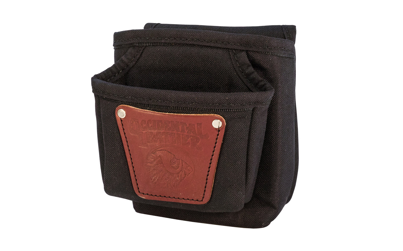 Occidental Leather Clip-On Double Pouch - Model 9502 ~ This bag by Occidental Leather is a cost efficient fastener & tool management clip-on pouch. 2-pouch bag. Perfect for small jobs or the do it yourself weekend projects. Made of Nylon material - 759244139808 - Great for small jobs or weekend projects.