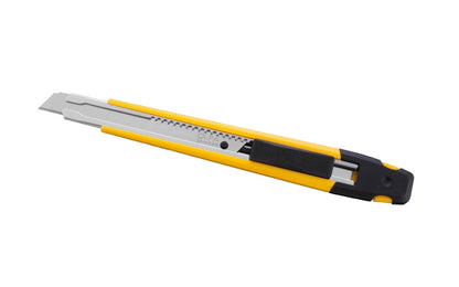 This Olfa "A-1" Utility Knife - 9 mm (3/8") Blade has Premium carbon tool steel AB blade for superior sharpness & edge retention. Auto-load blade system. Precision Snap-off knife. Stainless steel blade channel. Tool-free blade change. 091511600490. Olfa Model A-1. High impact ABS plastic handle. Made in Japan