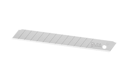 Olfa "AB-50B" 9 mm (3/8") Replacement Blades are crafted from premium Japanese carbon steel, & great for professional cutting performance. 50 Pack. 091511600155. General purpose silver blade - Premium Japanese carbon tool steel AB blade for sharpness & edge retention. Olfa Model AB-50B. 50 Blades. Made in Japan
