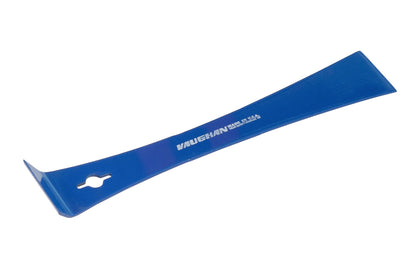 Made in USA · Vaughan 45 degree pry bar scraper - Model No. BT45 ~ One all-steel piece - heat treated ~ Sharpened beveled scraper edges ~ Nail slot in bar ~ The bar is ideal for scraping & removing smaller nails, lifting & prying objects. 45° angle scraper end ~ Rust-resistant powder coat finish