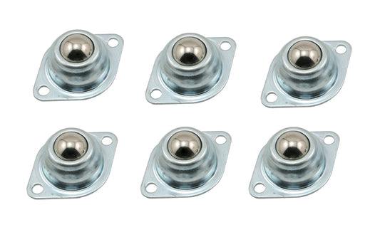 Mount the Ball Bearing 5/8" Work Rollers rollers on a board to make your own infeed/outfeed tables for table saws, bandsaws, finishing tables, assembly lines & more. Rollers will carry a 55 lb. load. Set of Six transfer rollers. 16 mm (5/8“) rollers. 744391121592. 800-2725. Infeed and Outfeed Ball Bearing Rollers.