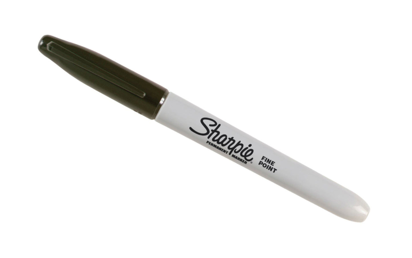 Black Fine Point Sharpie - Single. The original permanent marker, Sharpie has iconic ink that dries quickly & resists both water & fading. Permanent ink marks on paper, plastic, metal, & most other surfaces. Original Black Fine Point Sharpie. Model No. 30051. Sold as single sharpie. 071641300514