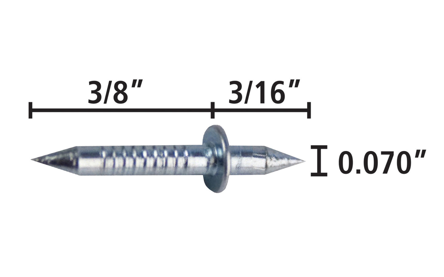 FastCap Blind Nail Kit, 3/16" x 3/8" Nails. The FastCap Blind Nail allows you to have an invisible mechanical connector. Simply insert the dual head nail into the set tool to set the nail, then tap the molding or wood into place on the other side. Kit includes the Blind Nail Tool & Blind Nails. Model BLIND NAIL KIT.