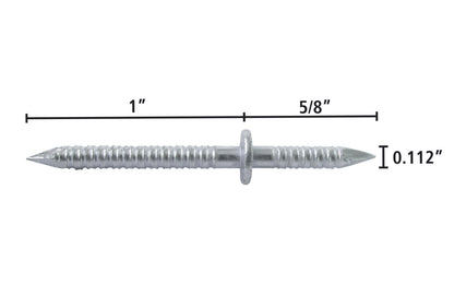 FastCap Blind Nail Kit, 1" x 5/8" Nails. The FastCap Blind Nail allows you to have an invisible mechanical connector. Simply insert the dual head nail into the set tool to set the nail, then tap the molding or wood into place on the other side. Kit includes the Blind Nail Tool & Blind Nails. Model BLIND NAIL 1 x KIT.
