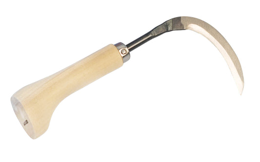 Small Japanese Sickle ~ Made in Japan Made of quality carbon steel 3-3/4" long blade Wooden handle Product Description Specs Used to bare & separate roots for transplanting & repotting. Uekae Gama - Bonsai Root Cutting Tool Hardwick & Sons is pleased to offer quality tools from Japan for the many people who desire special & well-crafted tools. 