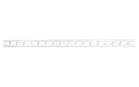 The Starrett Blade for Combination Squares, Sets & Bevel Protractors, Inch, 18" length. 4R Graduations - 8ths, 16ths, Quick Reading 32nds, 64ths. Satin Chrome. CB18-4R. EDP 50089. Made in USA. 049659500899