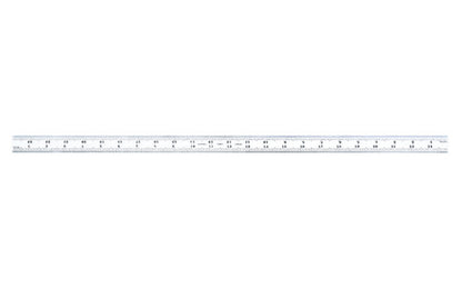 Starrett 24" Blade for Combo Square, Sets & Bevel Protractors. 1/50", 1/100", 1/32", 1/64" Grads. Satin Chrome finish blade. Blade only.  Made in USA.