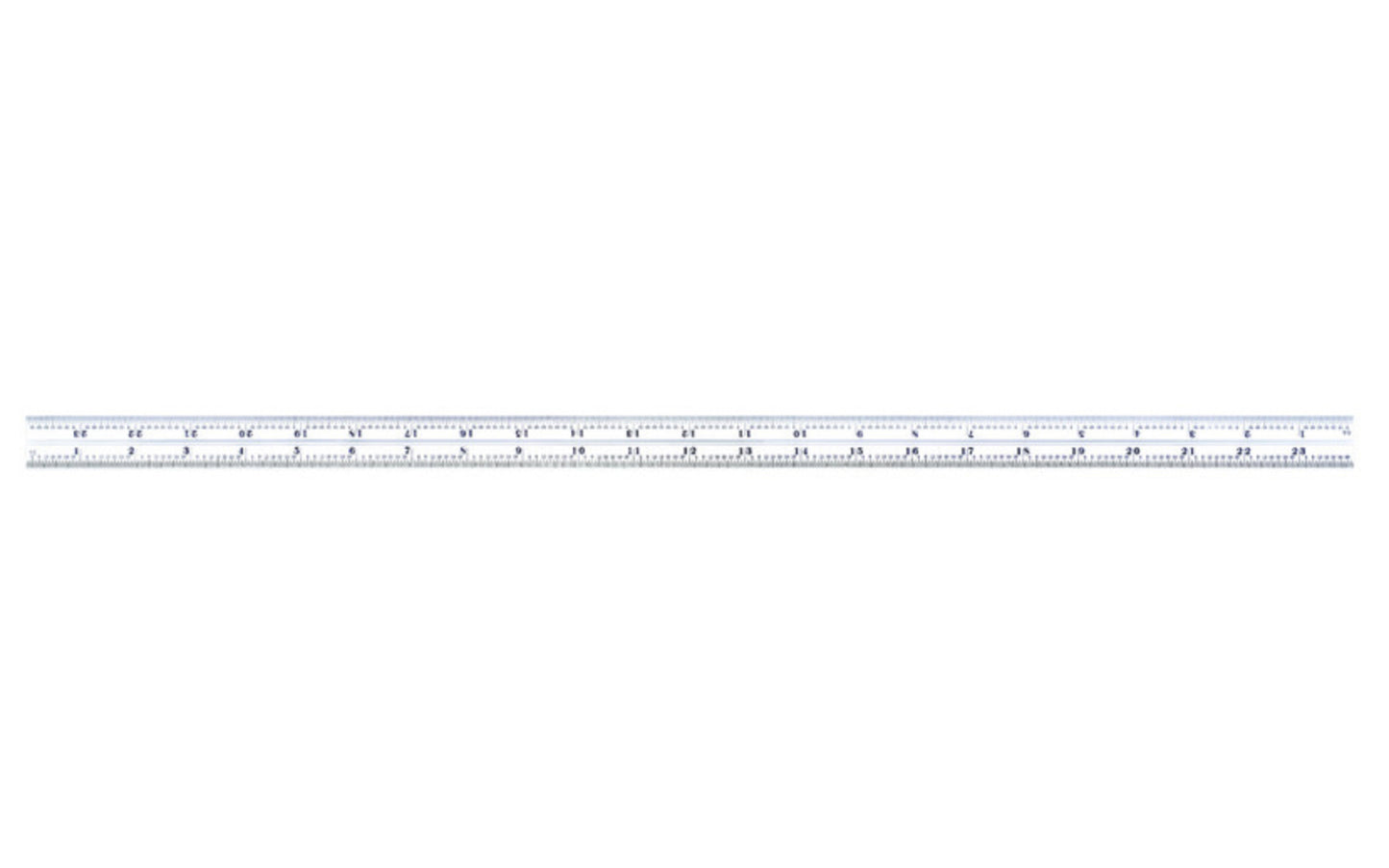 Starrett 24" Blade for Combo Square, Sets & Bevel Protractors. 1/50", 1/100", 1/32", 1/64" Grads. Satin Chrome finish blade. Blade only.  Made in USA.