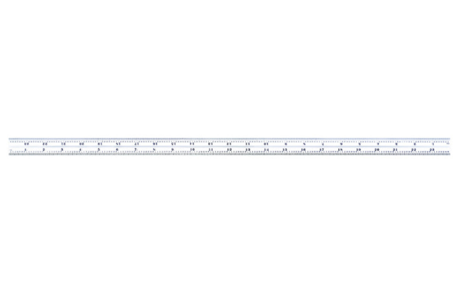 Starrett 24" Blade for Combo Square, Sets & Bevel Protractors. 1/50", 1/100", 1/32", 1/64" Grads. Satin Chrome finish blade. Blade only.  Made in USA.