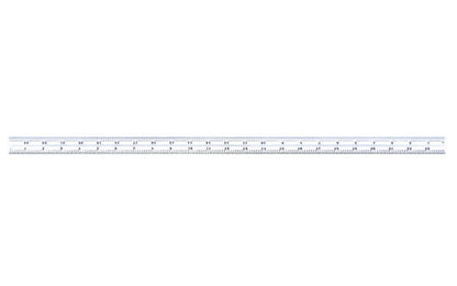 Starrett 24" Blade for Combo Square, Sets & Bevel Protractors. 1/50", 1/100", 1/32", 1/64" Grads. Satin Chrome finish blade. Blade only.  Made in USA.