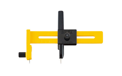 This Olfa "CMP-1" Compass Circle Cutter is for good paper, cardboard, light wood, plastic, rubber, acetate & more. Premium quality blade for superior sharpness & durability. Cuts circles 0.4" to 6" diameter. Pivot spike holds material for stability. 091511400144. Olfa Model CMP-1. 9911. Made in Japan