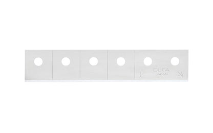 These Olfa 18 mm (3/4") Replacement Blades Model CTB-5 are crafted from Premium Japanese carbon tool steel & honed to perfection for a sharp edge. Designed for use with the Olfa CTN-1 Carton Box Cutter. Sold as five blades in pack. 091511500486. Made in Japan