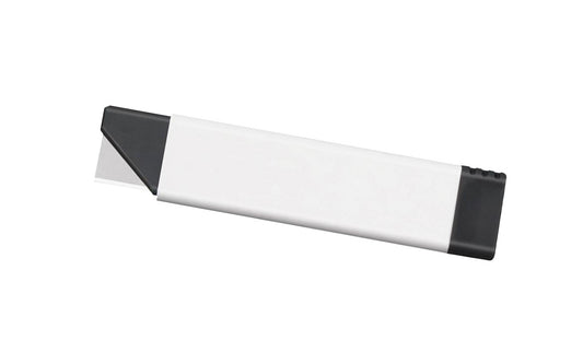 Olfa CTN-1 Snap-Off Carton Cutter is the ideal solution for opening boxes, packaging materials, tape, & more. This compact box cutter has a streamlined body & easily fits your pocket, desk, toolbox, or kitchen drawer. 091511400397. 18 mm (3/4") wide blade - Segmented single sided carbon steel razor blade. Made in Japan