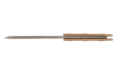 This hefty "chipping knife" is made by Crown Tools in Sheffield, England. The knife is also known as a hacking knife. It is a stout & heavy-duty knife that's great for use as a glazier knife for glazier's work, general hacking. Model No. 380.