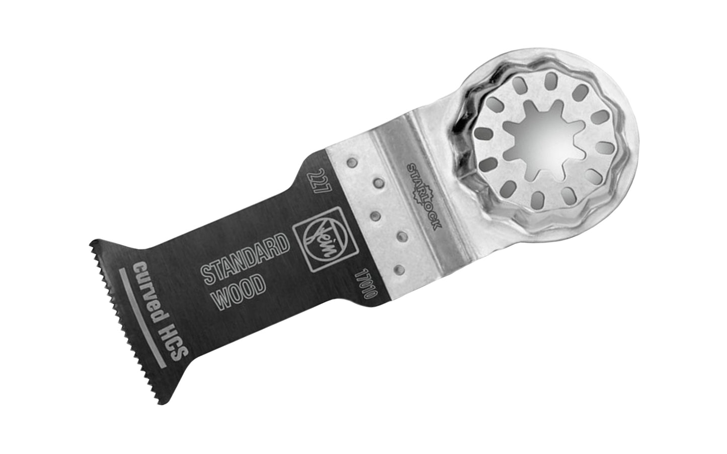 Made in Germany - Fein Tools Curved Standard Wood E-Cut HCS Blade. Blade Width 1-3/8" (35 mm). Blade Depth  2-3/16" (55 mm). Set teeth for all wood, drywall & plastic materials, clean cuts & good cutting speed. Hooked cutting geometry for optimal plunge cutting & clean, precise cut edges, especially on smooth surfaces.
