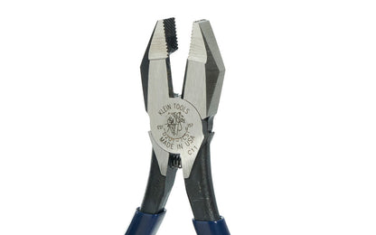 Klein Tools 9" Ironworker's Pliers D201-7CST twist & cut soft annealed rebar tie wire. They feature knurled jaws for a good grip & a spring-loaded design which enables self-opening. Unique handle tempering helps absorb the ''snap'' when cutting wire. Precision-hardened plier head. 9" overall length. 092644703027
