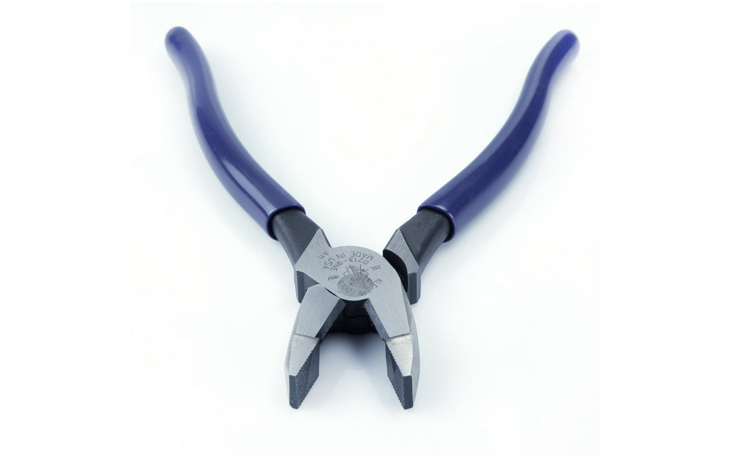 Klein Tools 9-1/4" Ironworker's Pliers High Leverage "New England Nose" D213-9NE twist & cut soft annealed rebar tie wire. These High-Leverage, Side-Cutting Pliers features a rivet closer to the cutting edge which provides 46% more cutting & gripping power than other pliers. 9-1/4" overall length. 092644700422