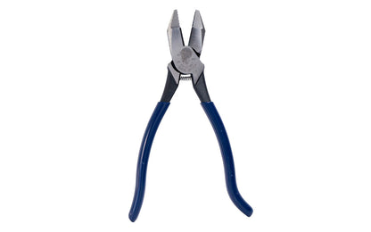 Klein Tools 9-1/4" Ironworker's Pliers D213-9ST twist & cut soft annealed rebar tie wire. They feature knurled jaws for a good grip & a spring-loaded design which enables self-opening. Unique handle tempering helps absorb the ''snap'' when cutting wire. Precision-hardened plier head. 9-1/4" overall length. 092644703126