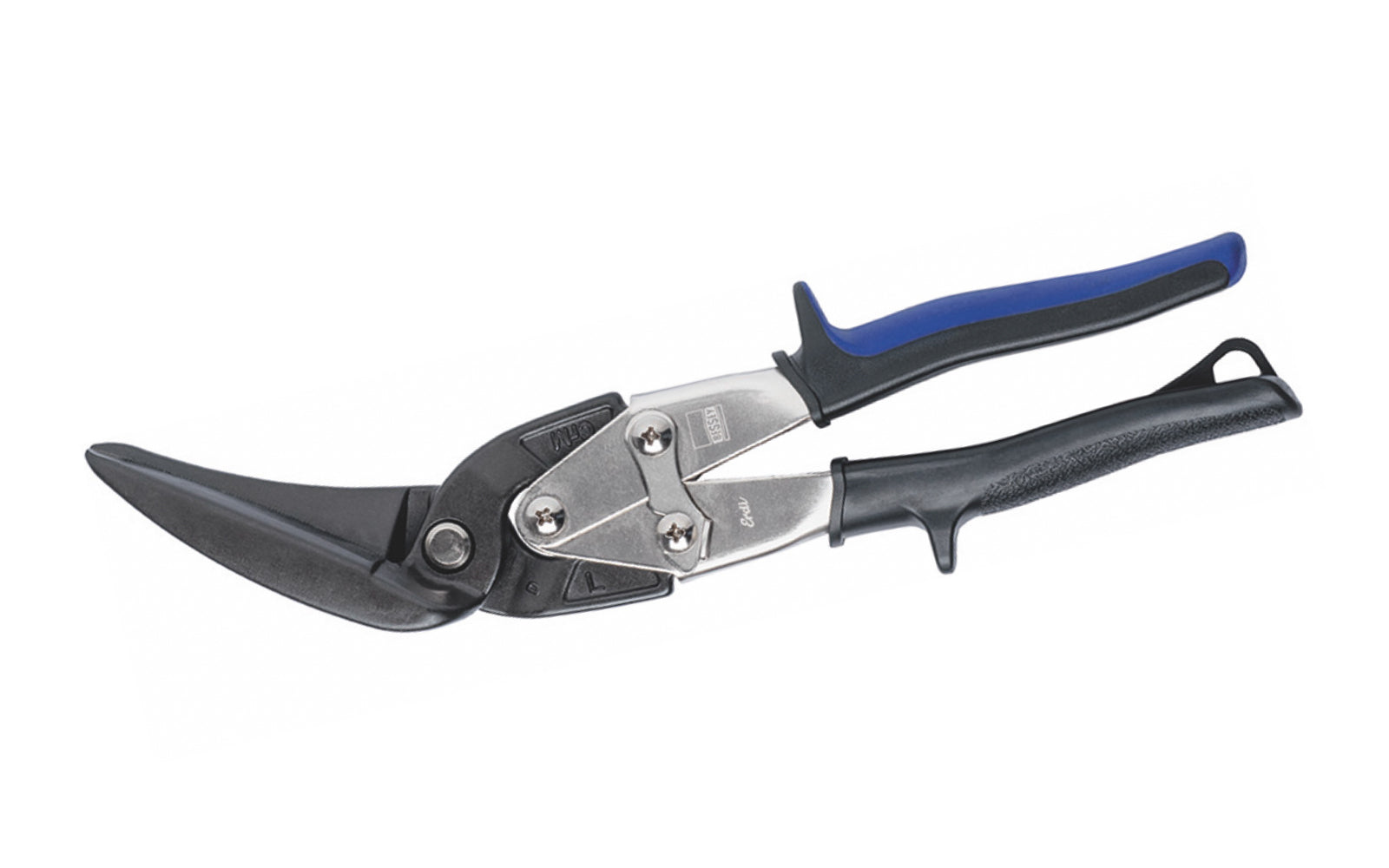 This Bessey Long-Nose Left Cutting Multi-Purpose Snip is made of high grade steel with extra long cutting blades (2-1/2" long) for continuous cuts & large radius cuts. German-made cutting snip has an angled cutter head keeps hands free from work. HRC up to 59. Spring loaded. Model D22A. 788502011112. Made in Germany.