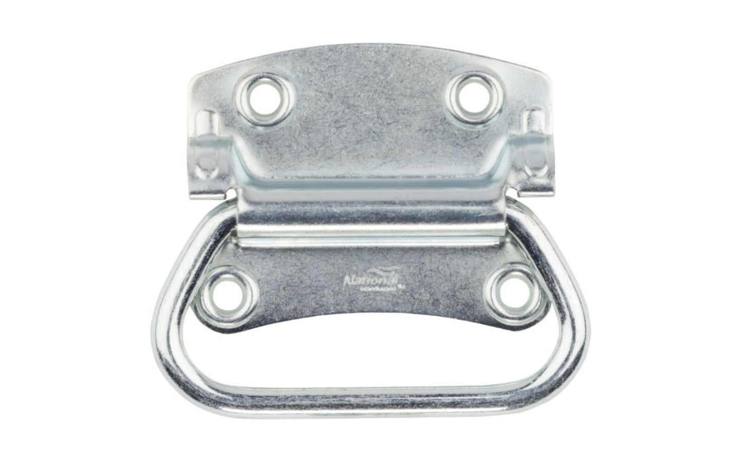 This 3-1/2" chest handle is made of cold rolled steel. Designed for smaller chests & boxes. Zinc-plated steel. Sold as one handle in pack. National Hardware Model No. N117-002. 038613117006. 3-1/2" Zinc Plated Steel Chest Handle