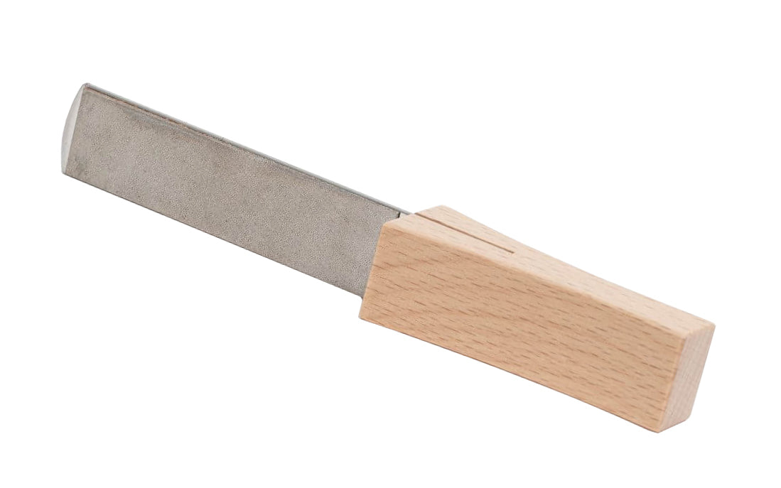Gränsfors Bruk Diamond Sharpening File - Made in Gränsfors, Sweden · No. 4032 Model ~ Coarse & Fine diamond file ~ Made with excellent craftsmanship ~ 230 grit & 400 grit. Includes a grain leather sheath ~ Since 1902 - straight, finely-cut steel file with a wooden handle. 7391765403209