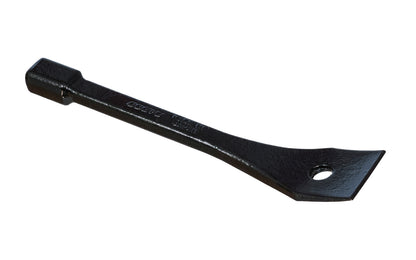This small Dogyu Japanese curved chisel flat bar is good for prying in small areas, & getting into seams & joints with ease. Good for removal of base trim with minimal damage. Small interior flat bar is design for hitting with a mallet. 1-1/8" wide pry end (30 mm). Made in Japan. 4962819029640 - Model 02964 - 6" length