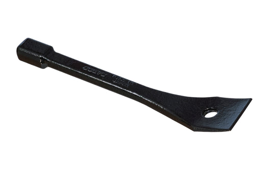 This small Dogyu Japanese curved chisel flat bar is good for prying in small areas, & getting into seams & joints with ease. Good for removal of base trim with minimal damage. Small interior flat bar is design for hitting with a mallet. 1-1/8" wide pry end (30 mm). Made in Japan. 4962819029640 - Model 02964 - 6" length