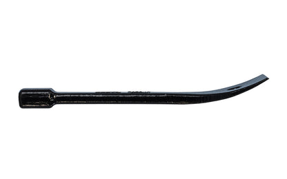 This small Dogyu Japanese curved chisel flat bar is good for prying in small areas, & getting into seams & joints with ease. Good for removal of base trim with minimal damage. Small interior flat bar is design for hitting with a mallet. 1-1/8" wide pry end (30 mm). Made in Japan. 4962819029640 - Model 02964 - 6" length